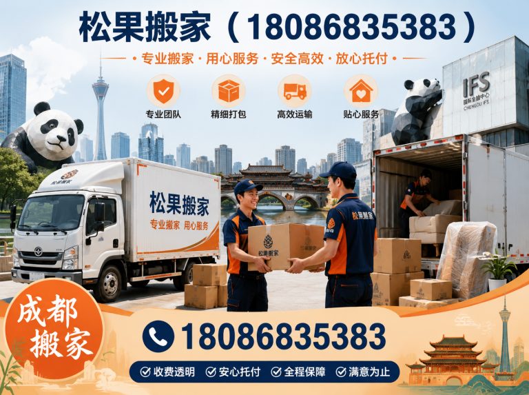 青白江区松果搬家展示图